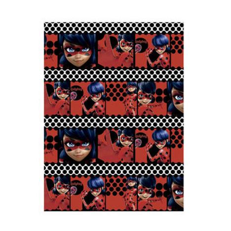 Miraculous Ladybug White Polka Dot 2m Roll Wrap £0.99